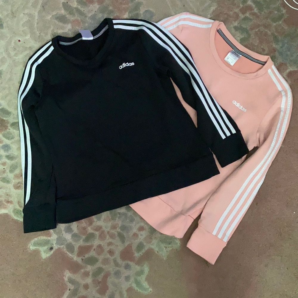 Adidas climalite crewneck pull over sweat shirts